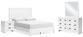 J&M Furniture - Ashley Furniture - Binterglen Queen Panel Bed, Dresser, Mirror and Nightstand - Queen Panel Bed, Dresser, Mirror and Nightstand - B427B14